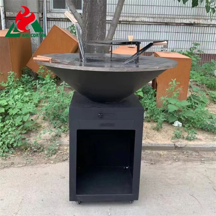 Large outdoor corten steel mild steel grill plate factory