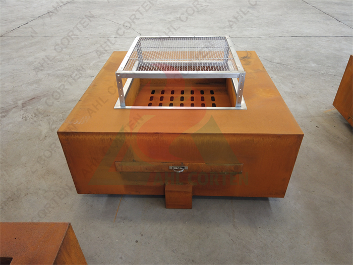 Steel Fire Pit With A Variety Of Uses