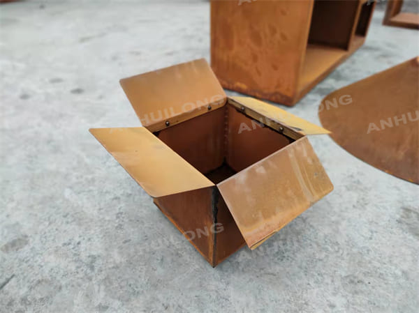 Free Maintenance And Durable Corten Steel Flowerpot