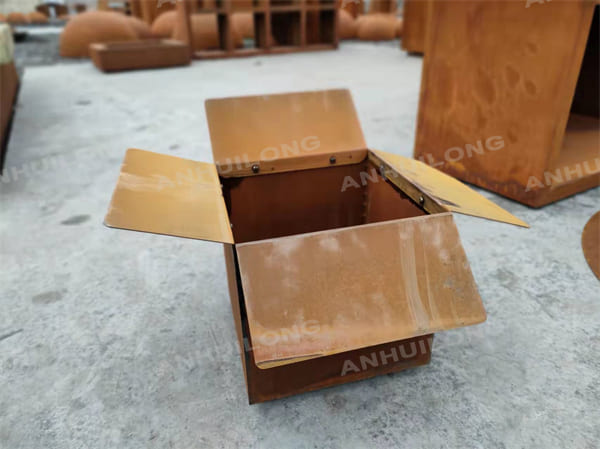 Free Maintenance And Durable Corten Steel Flowerpot