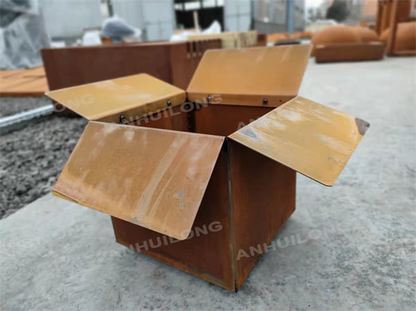 Durable And Unique Copper Color Corten Steel Planter Pot