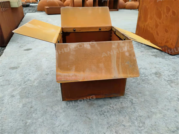 Durable And Unique Copper Color Corten Steel Planter Pot