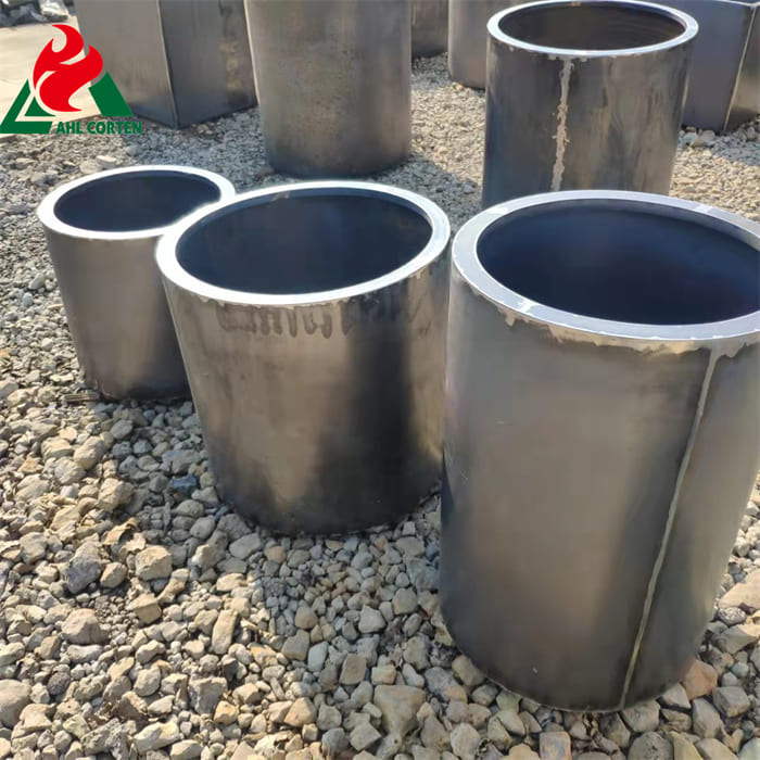 Artistic Outdoor Corten Steel Planter Pot