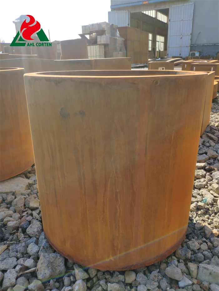 Overlength Use Period of Corten Steel Flower Pot