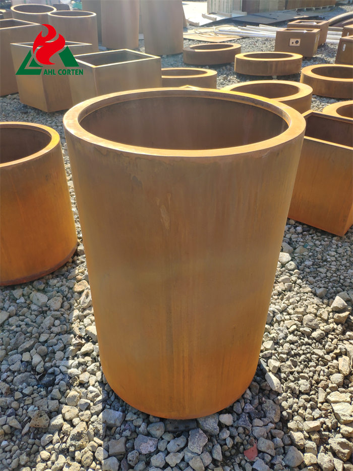 Overlength Use Period of Corten Steel Flower Pot