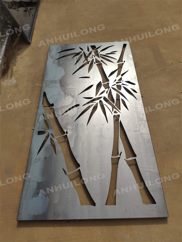 Contemporary Style Decorative Corten Steel Screen Panel