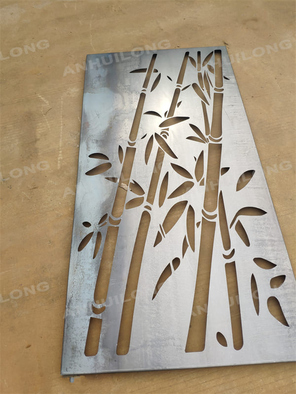 Contemporary Style Decorative Corten Steel Screen Panel