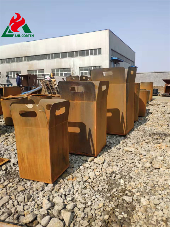 Used In Extreme Weather Outdoor Corten Steel Planter