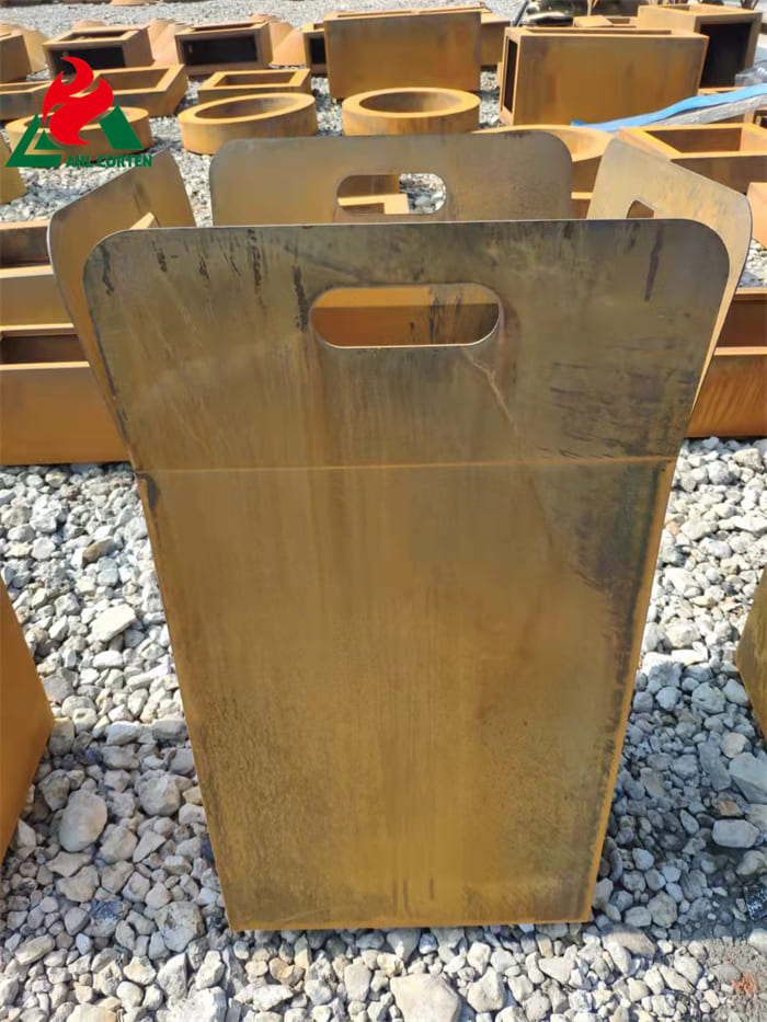 Used In Extreme Weather Outdoor Corten Steel Planter