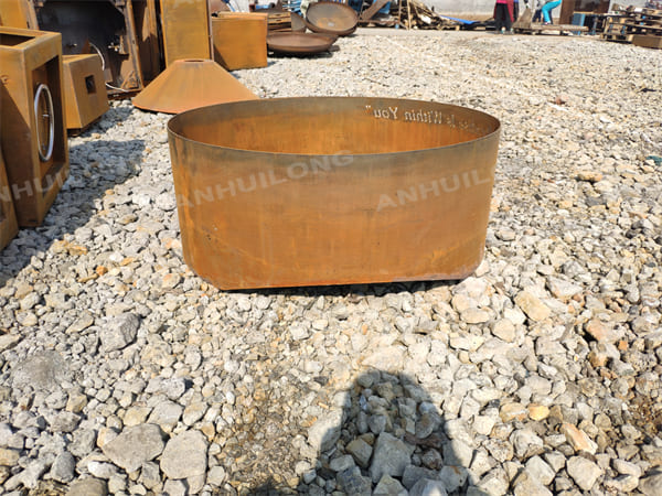 Rust-like Color Vintage Corten Steel Fire Pit For Outdoor Or Indoor