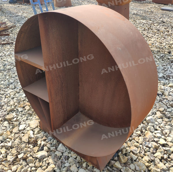 AHL CORTEN Industrial Style  outdoor log storage for firepit