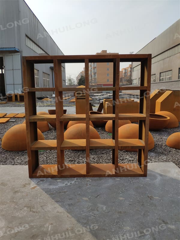 Maintenance-free corten steel wood storage For Sale