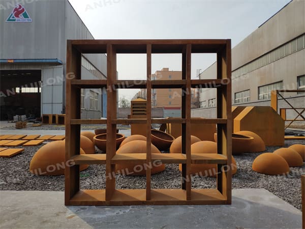 AHL CORTEN Steel No paint Weathering steel wood storage For Metal Art Design UK