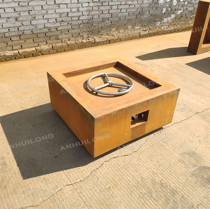 AHL Corten Steel rectangular gas stove supplier