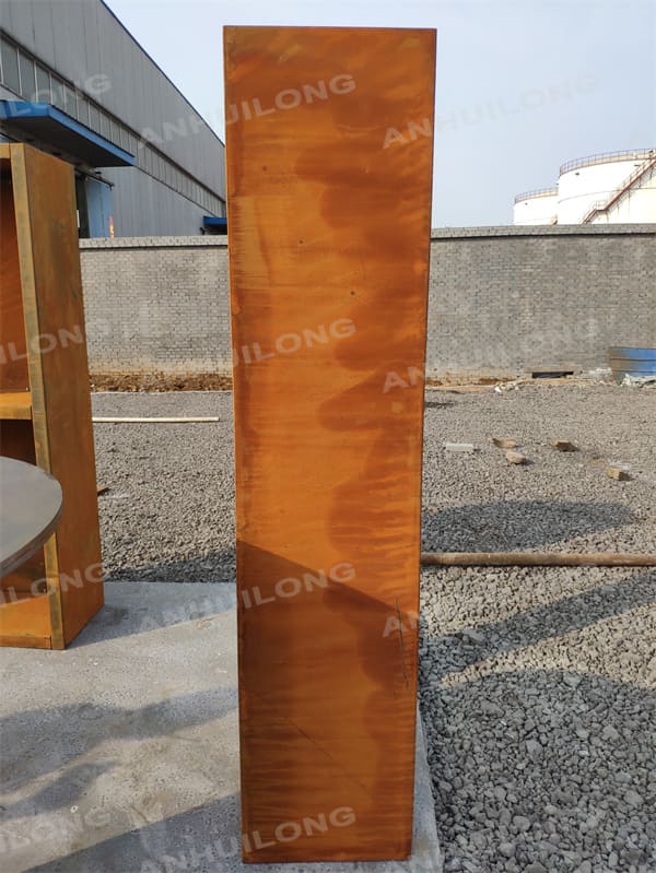AHL CORTEN STEEL Customized  Rectangular outdoor wood storage For Outdoor Heating USA