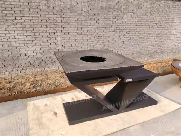 AHL CORTEN European style corten steel wood fire pit grill For Outdoor Cooking Wholesale Australia