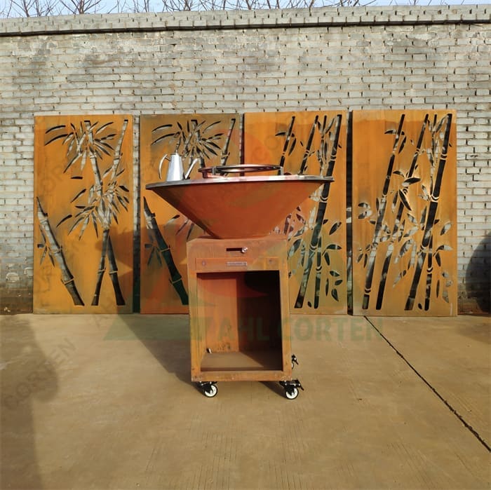 Corten steel barbecue best pellet grill 2022