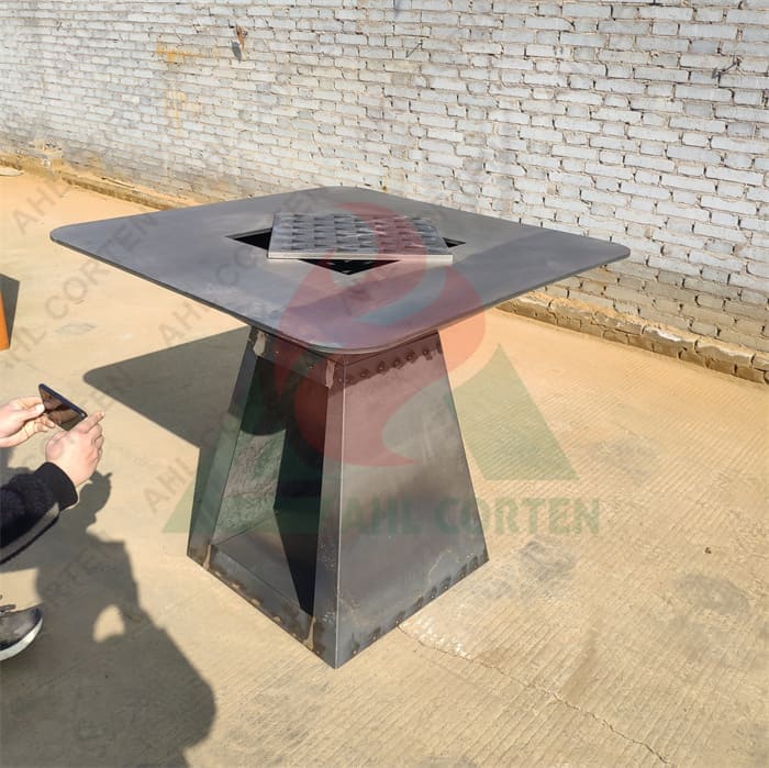 Corten steel bbq pits for sale durable barbecue