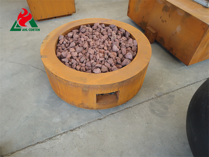 Country style propane fire pit