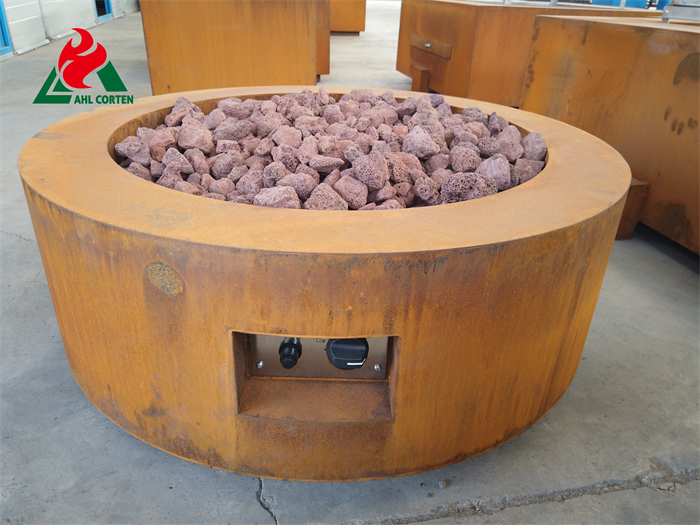 Country style propane fire pit