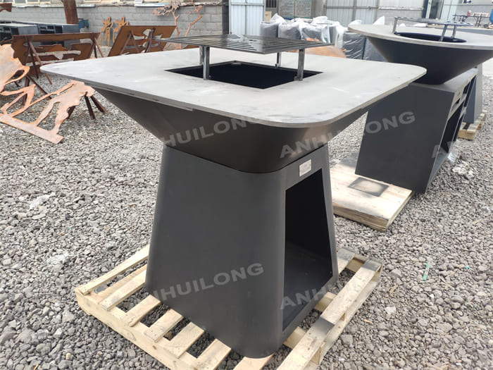 European Style Corten Steel bbq Perfect For Backyard on sale