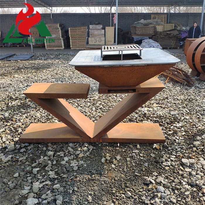 Flat top grill corten barbecue near me