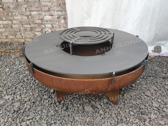 How to clean and maintain AHL corten steel bbq grill?