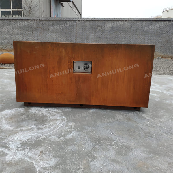 Increasingly accepted more environmentally friendly corten steel gas fire pit