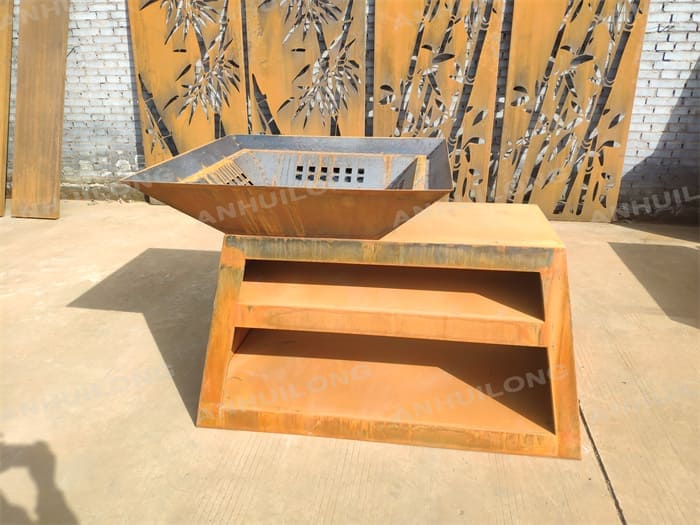 Sustainable corten steel barbecue grill near me