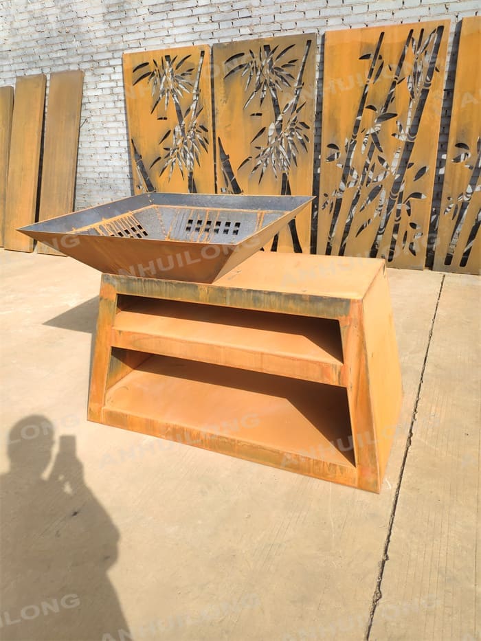 Sustainable corten steel barbecue grill near me