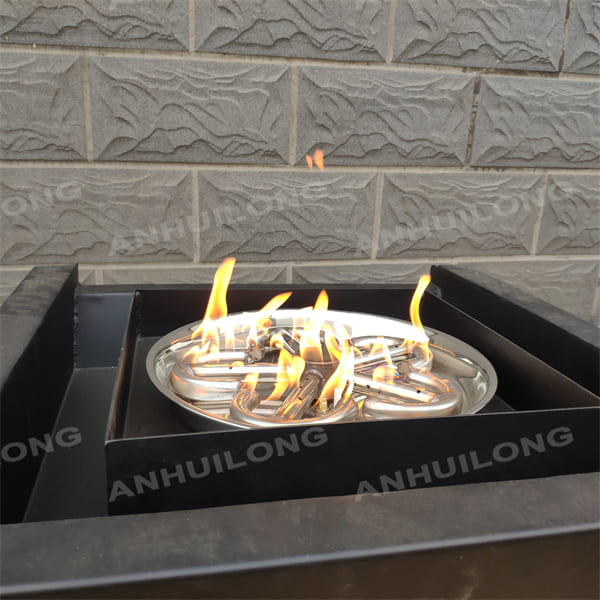 Family-style Water Fountain With Fire Pit That Create Classic And Unique Landscape