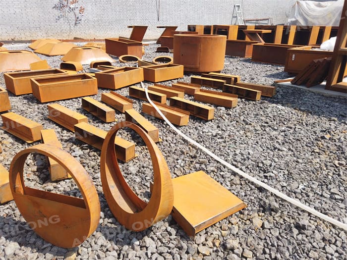 Versatile Style Corten Steel Planter With High Quality Of Weathering Resistance