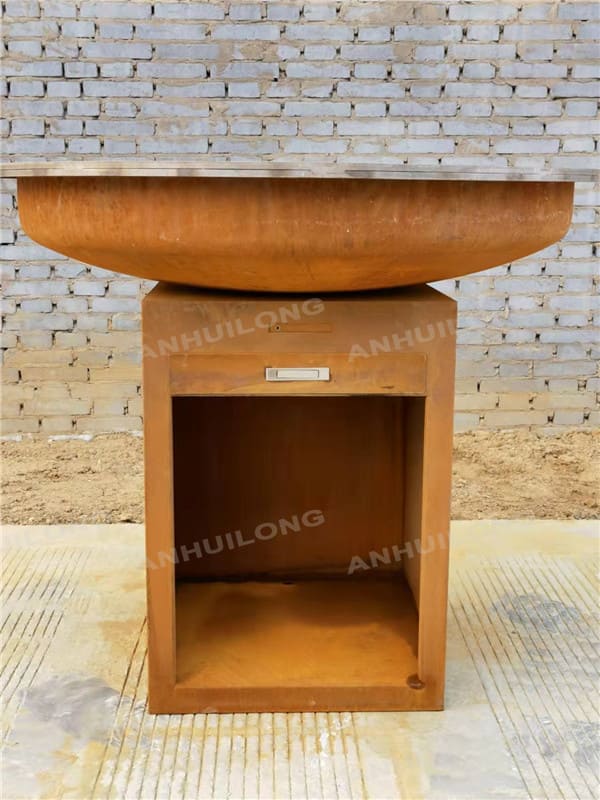 AHL STEEL Nature Style Corten steel BBQ Stove for Homestay and Restaurant