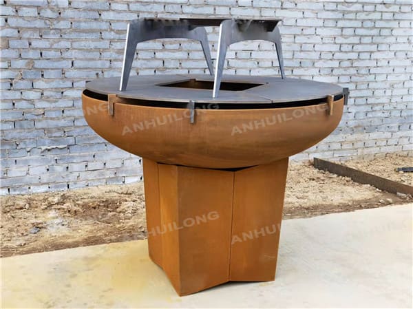 AHL STEEL  Outdoor Heater Corten Steel grill For Outdoor Entertainment Household Retail