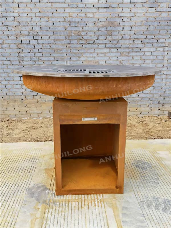 AHL STEEL Nature Style Corten steel BBQ Stove for Homestay and Restaurant