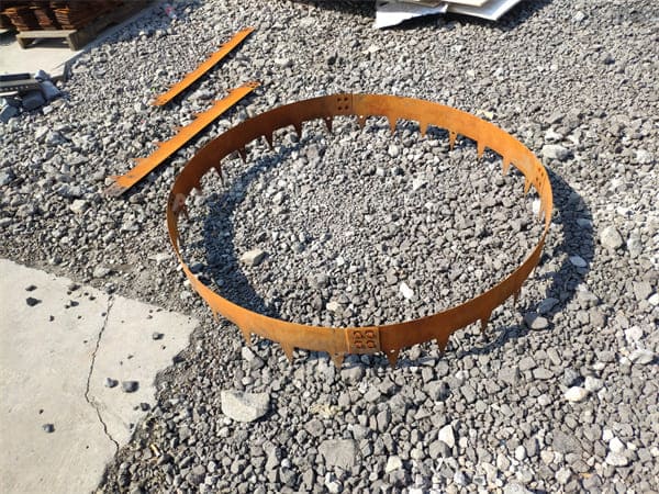 Chinese style garden bed edging, No maintenance garden metal edging, environmentally friendly corten steel garden edging,