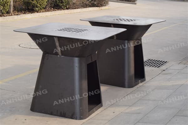 AHL STEEL corten steel outdoor fire pit barbecue bbq grill stove charcoal for backyard party