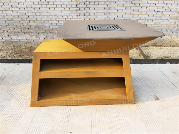 Heavy Duty Corten Grill BBQ At Terrace Oem Manufacture