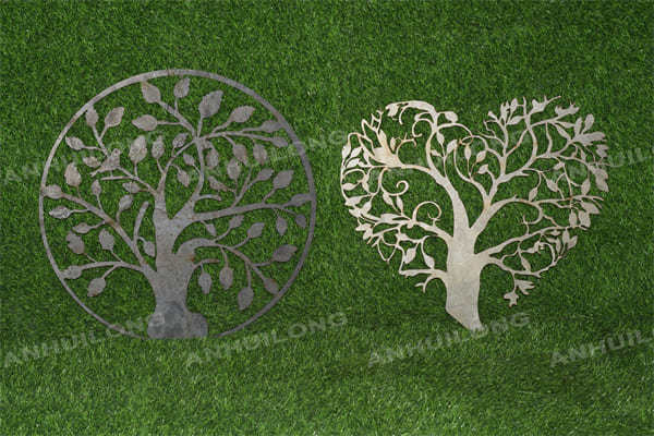 AHL STEEL European style rust laser cut wall art for studio and home garden indoor and outdoor decoration