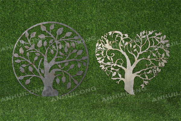 AHL STEEL European style rust laser cut wall art for studio and home garden indoor and outdoor decoration