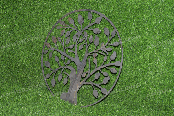 AHL STEEL laser cut durable and economical corten steel wall art decor for garden decoration