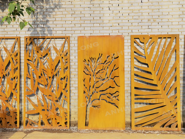 Art Metal Corten Steel Garden Screen Panels Manufacturer