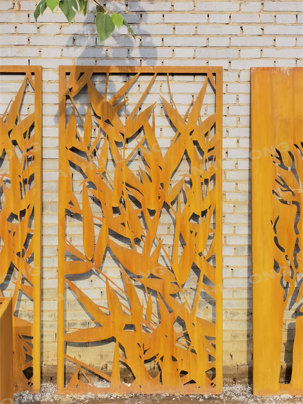 Art Metal Corten Steel Garden Screen Panels Manufacturer