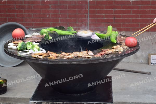 wood burning Corten Steel grill,Corten Steel bbq for household ,Outdoor bbq grill for camping