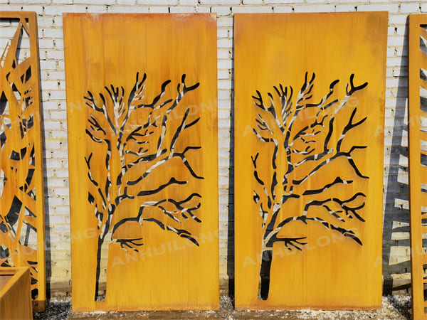 Laser Cut Outdoor Privacy Screen Panels for Wall Decor