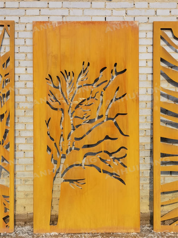 Laser Cut Outdoor Privacy Screen Panels for Wall Decor