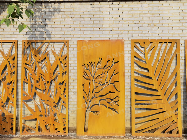 Laser Cut Outdoor Privacy Screen Panels for Wall Decor