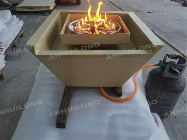 Modern Corten Steel Decorative Pool Fire Bowl Waterfall for Swimming Pool