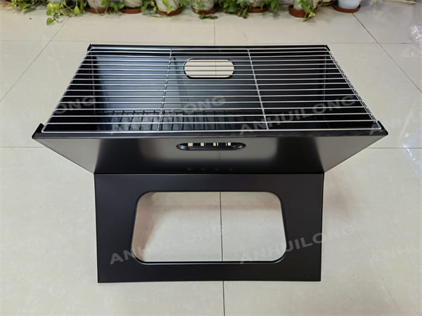 Notebook Charcoal Folding Grill For Camping Cooking