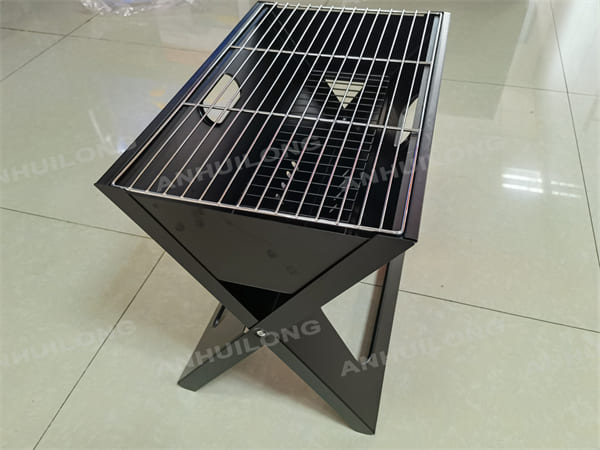 Notebook Charcoal Folding Grill For Camping Cooking
